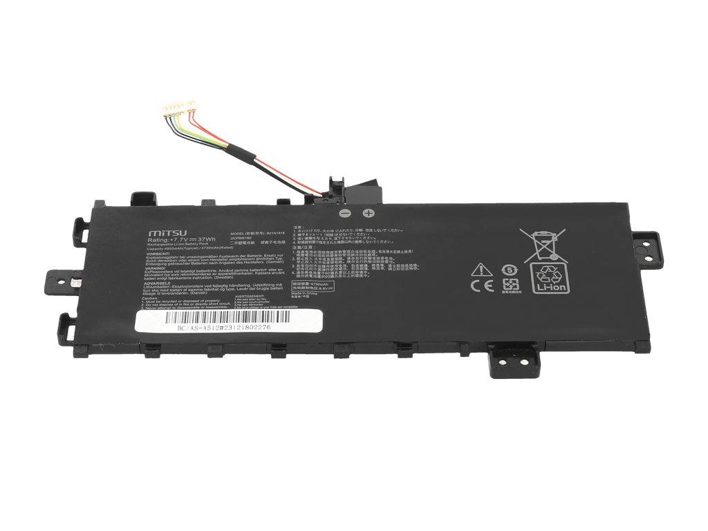 Bateria Mitsu 7.7V 4805mAh para Portátil Asus Vivobook 17 D712, S712, X712 Series - B21N1818 - Image 3
