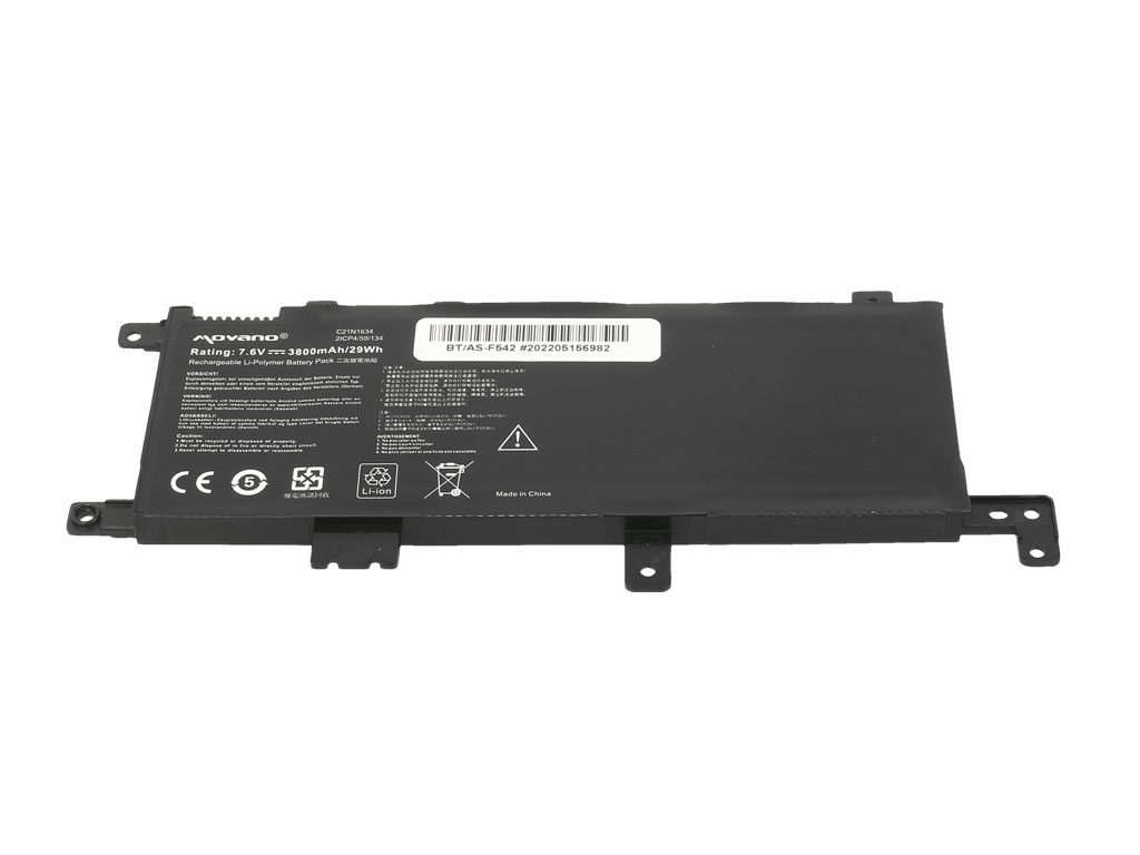 Bateria Movano para Portátil Asus F542, A542, R542, X542, A580 - C21N1634 7.6V 3800mAh - Image 2