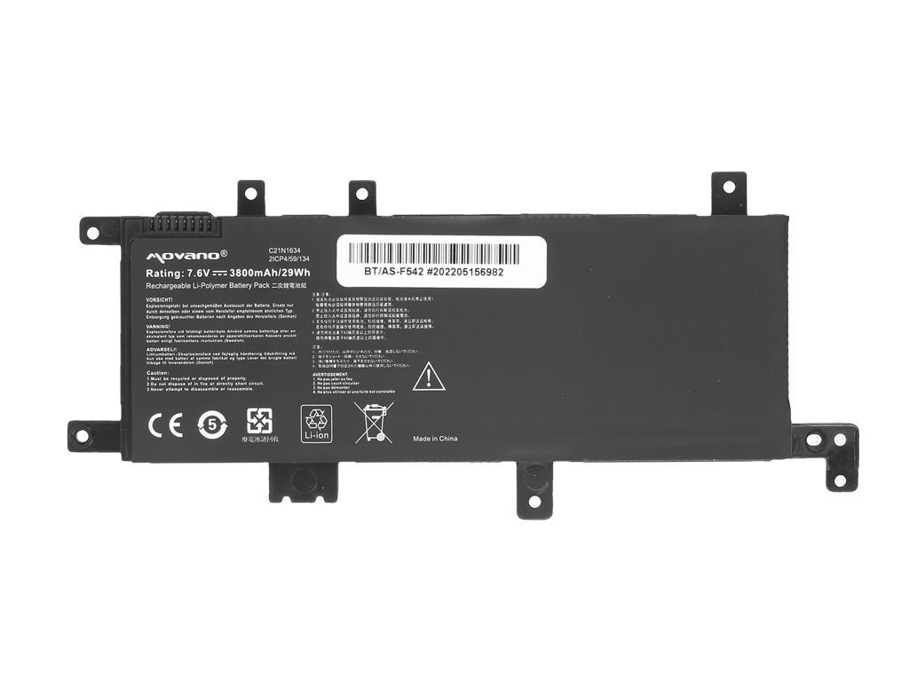 Bateria Movano para Portátil Asus F542, A542, R542, X542, A580 - C21N1634 7.6V 3800mAh - Image 3