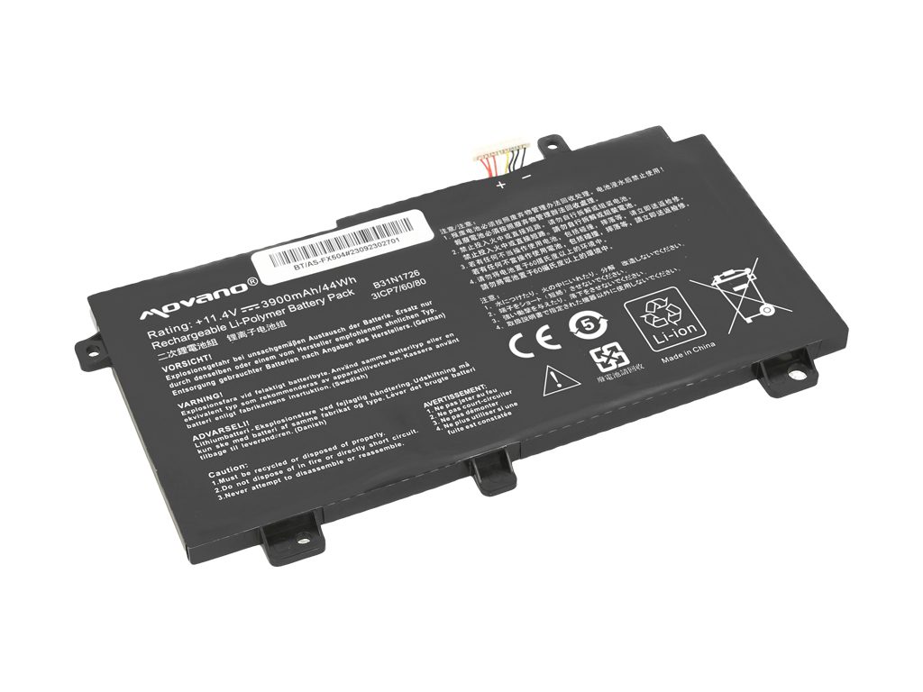 Bateria Movano 11.4V 3900mAh para Portátil Asus TUF Gaming FX504, FX505, FX80 Series - Alta Performance - Image 2