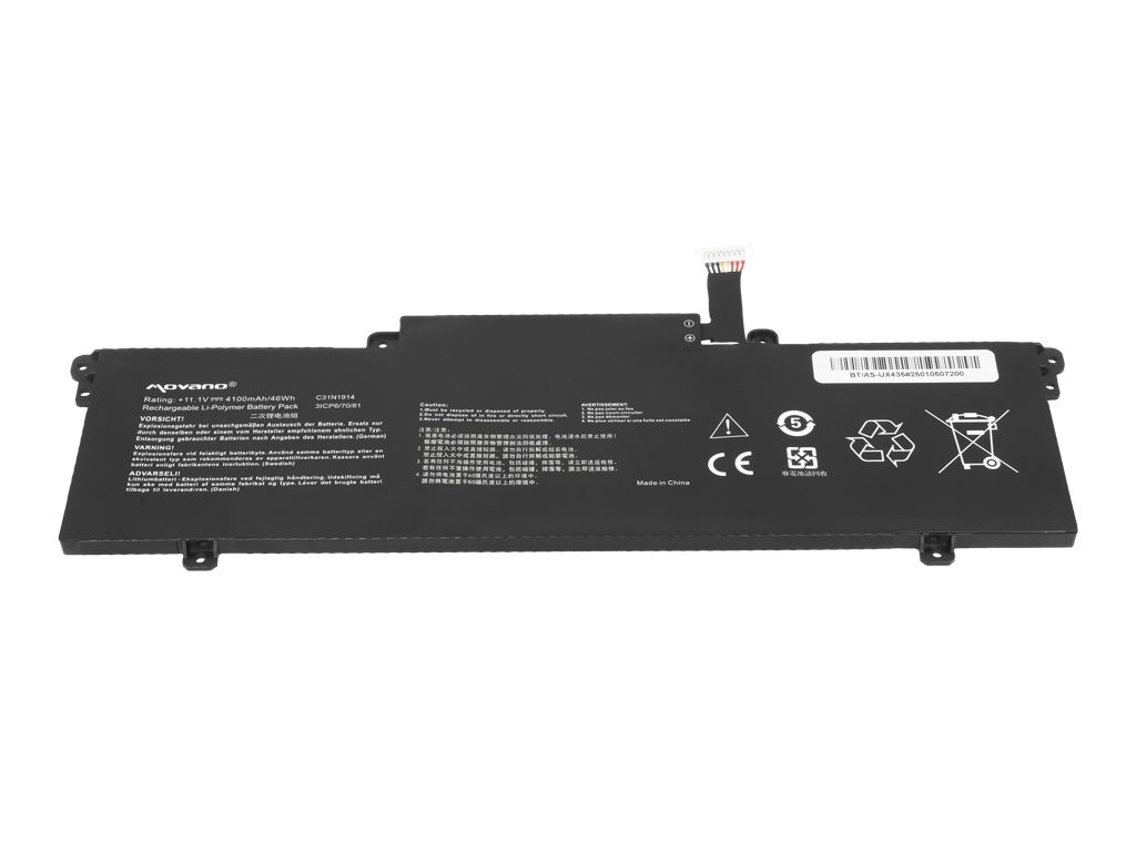 Bateria Movano 11.1V 4100mAh para Portátil Asus ZenBook 14 UX435E UX435EA ExpertBook B5 B7 B9 Series - Image 4