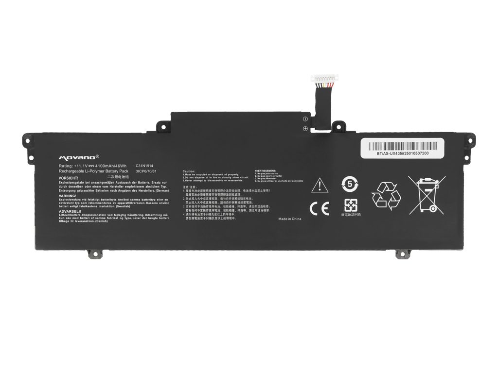 Bateria Movano 11.1V 4100mAh para Portátil Asus ZenBook 14 UX435E UX435EA ExpertBook B5 B7 B9 Series - Image 2
