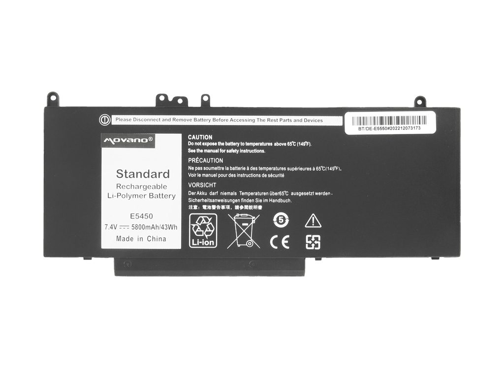 Bateria Movano G5M10 para Portátil Dell Latitude E5450, E5550 - 7.4V 5800mAh - Image 3