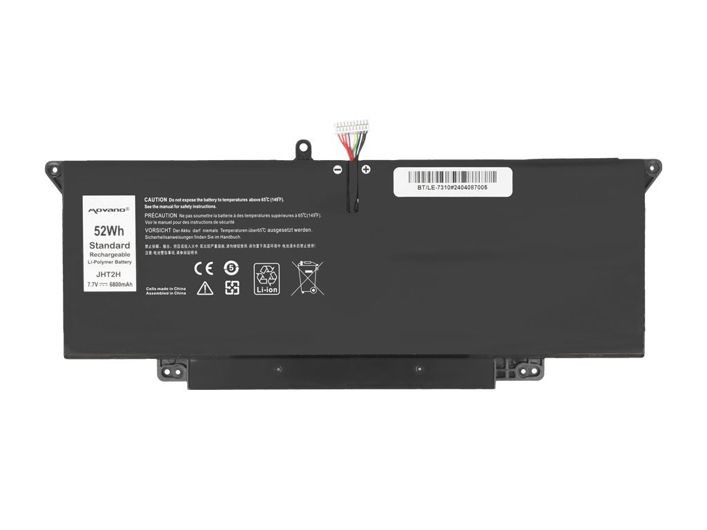 Bateria Movano 7.7V 6400mAh (49Wh) para Portátil Dell Latitude 13 7310, 7410 - Compatível com JHT2H e Outros Part Numbers - Image 2
