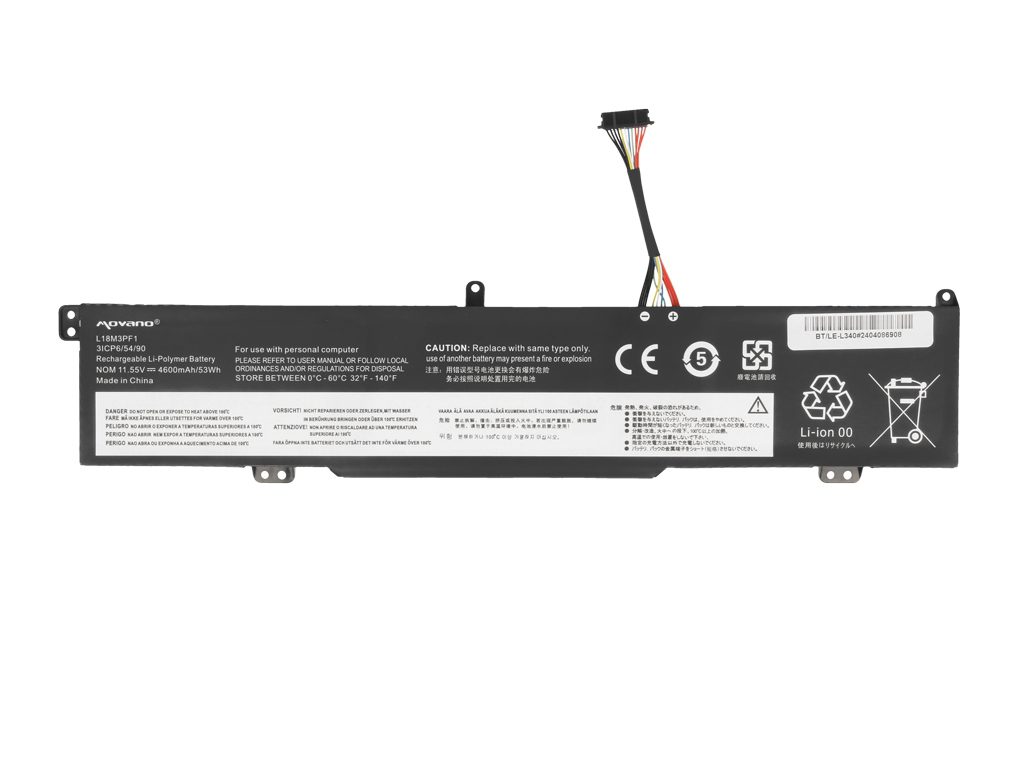 Bateria Movano para Portátil Lenovo IdeaPad L340-15IRH L340-17IRH - PN L18M3PF1 - Image 2