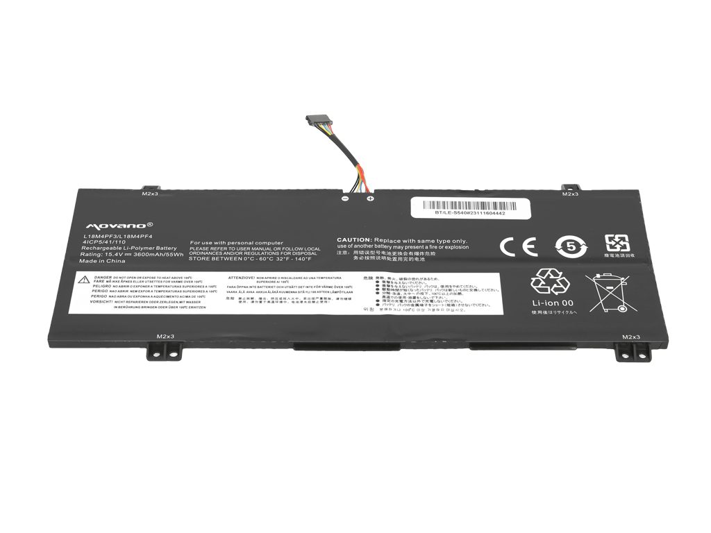 Bateria Movano para Portátil Lenovo IdeaPad S540, C340, Flex 14 e Xiaoxin Air 14 2019 - 15.4V 3600mAh - Image 3