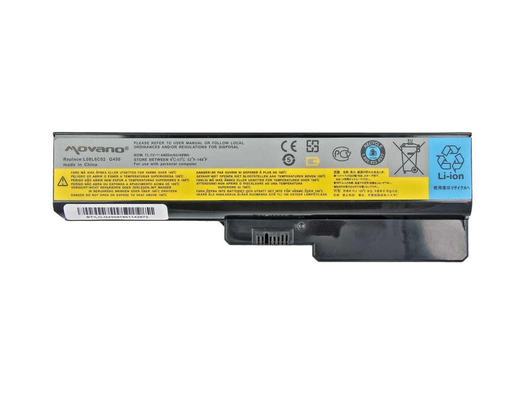 Bateria Movano para Portátil Lenovo IdeaPad G450, G530, G550, G430, G555, N500, V460, Z360 Series - 11.1V 4400mAh - Image 3