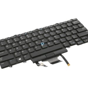 Teclado Retroiluminado QWERTY US para Portátil Dell Latitude 5490, 7490, 5480, 7480, E5450, E7450 Series - Hub Parts