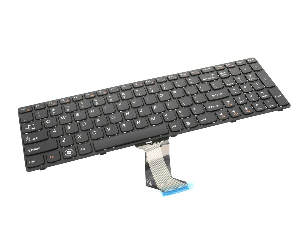 Teclado QWERTY US para Portátil Lenovo IdeaPad G580, N580, P580, V580, Z580 Series - Sem Retroiluminação
