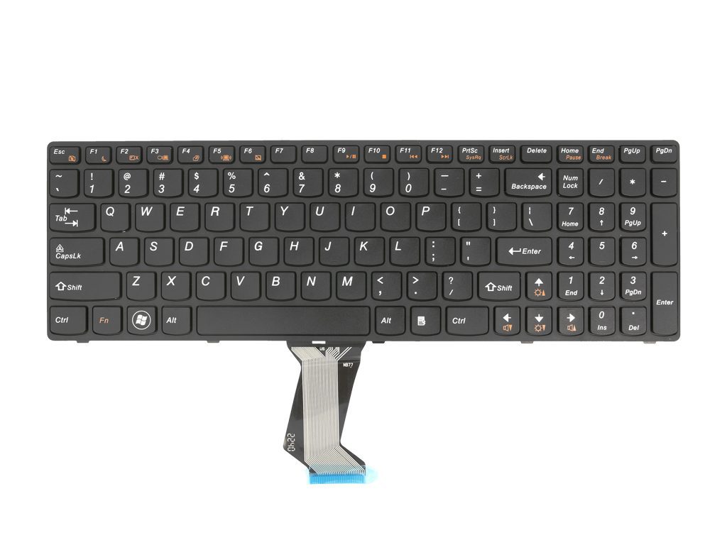 Teclado QWERTY US para Portátil Lenovo IdeaPad G580, N580, P580, V580, Z580 Series - Sem Retroiluminação - Image 4