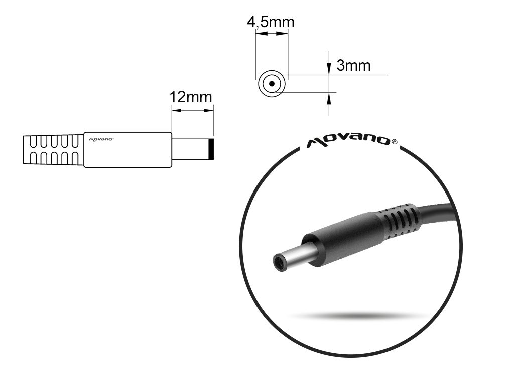 Carregador para Portátil Dell 19.5V 4.62A 90W (Pino 4.5x3.0mm) - Compatível com XPS, Latitude, Inspiron - Image 4