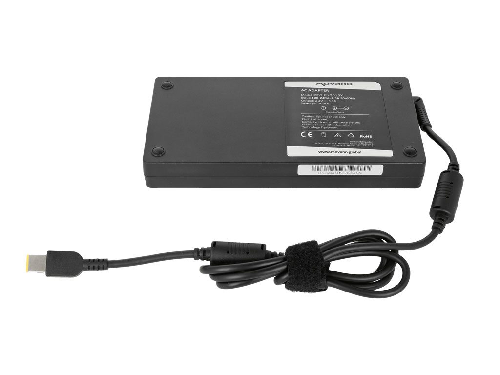 Carregador Movano para Portátil Lenovo Legion 5 20V 15A 300W - Conector Square - Image 3