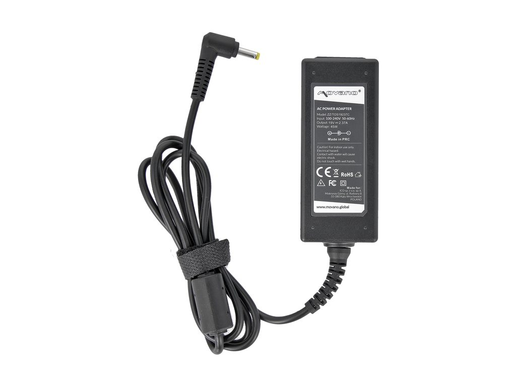 Carregador Movano 19V 2.37A (4.0×1.7) 45W para Portátil Toshiba e Chromebook - Hub Parts - Image 4