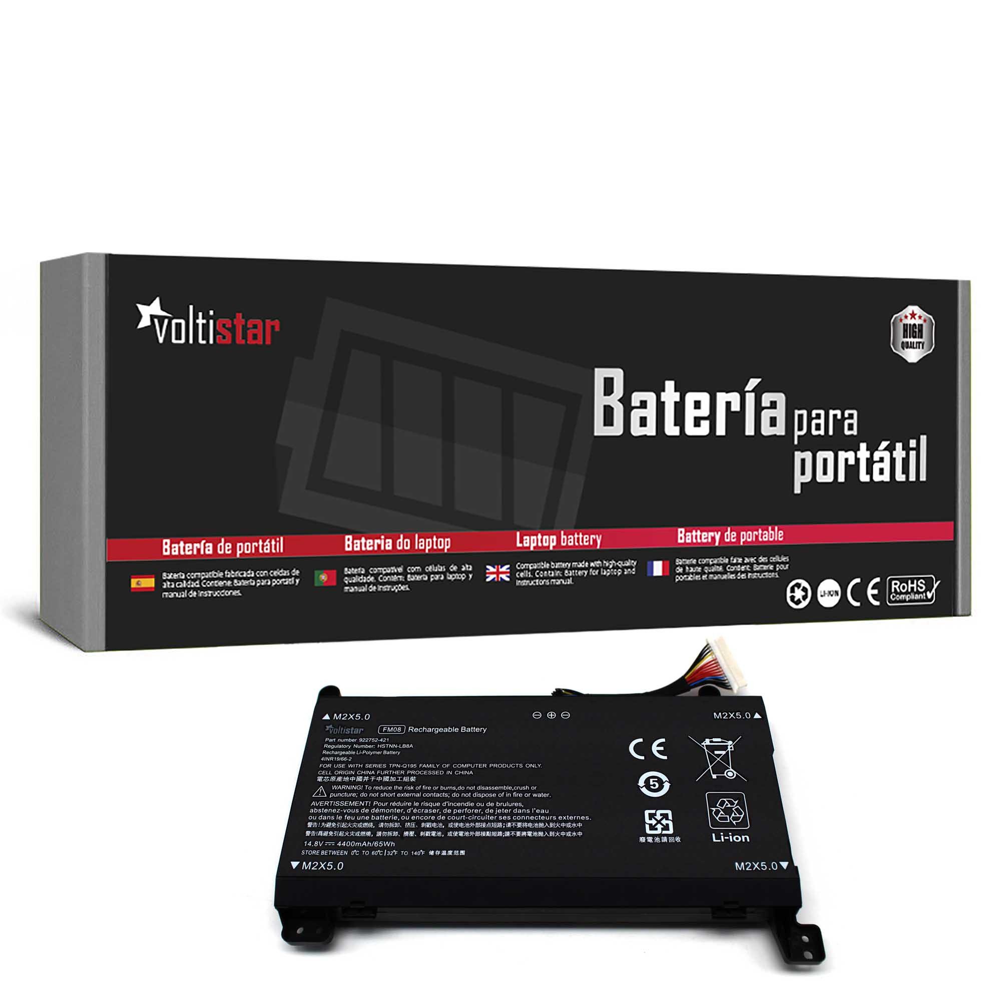Bateria para Portátil HP Omen 17-AN013TX 17-AN014TX 17-AN014NG TPN-Q195 FM08