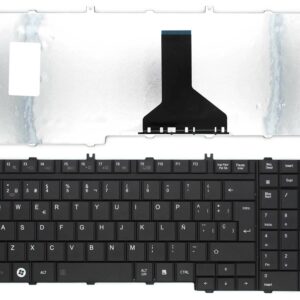 Teclado Espanhol Preto Frameless para Portátil Toshiba Satellite L500, L505, L350, P300, A500, P200, Qosmio Series