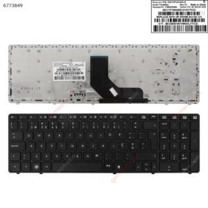 Teclado para portátil HP Probook 6560B Elitebook 8560P, 8570P – Português