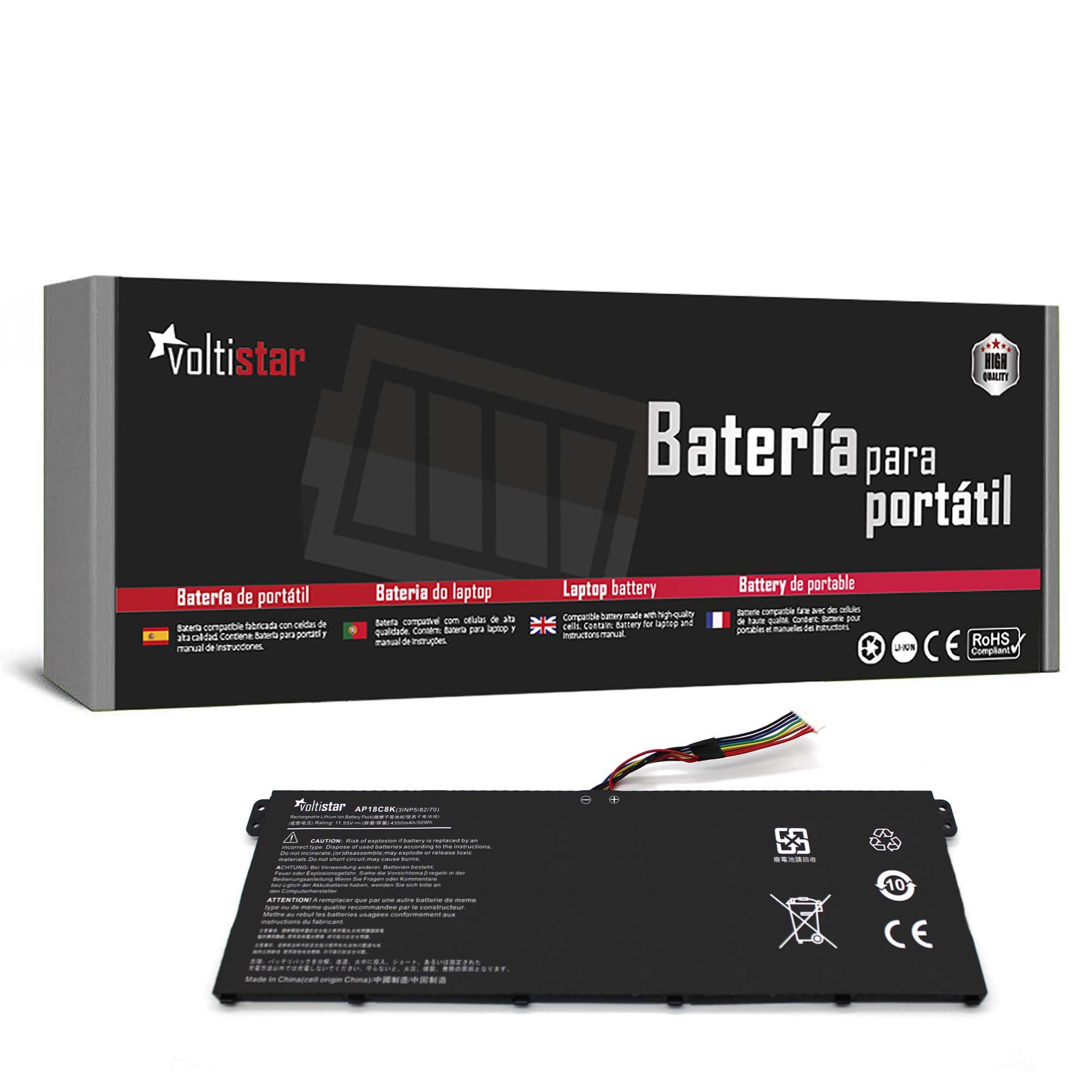 Bateria para Portátil Acer Aspire 5 A514-52 Swift SF314-42 AP18C8K