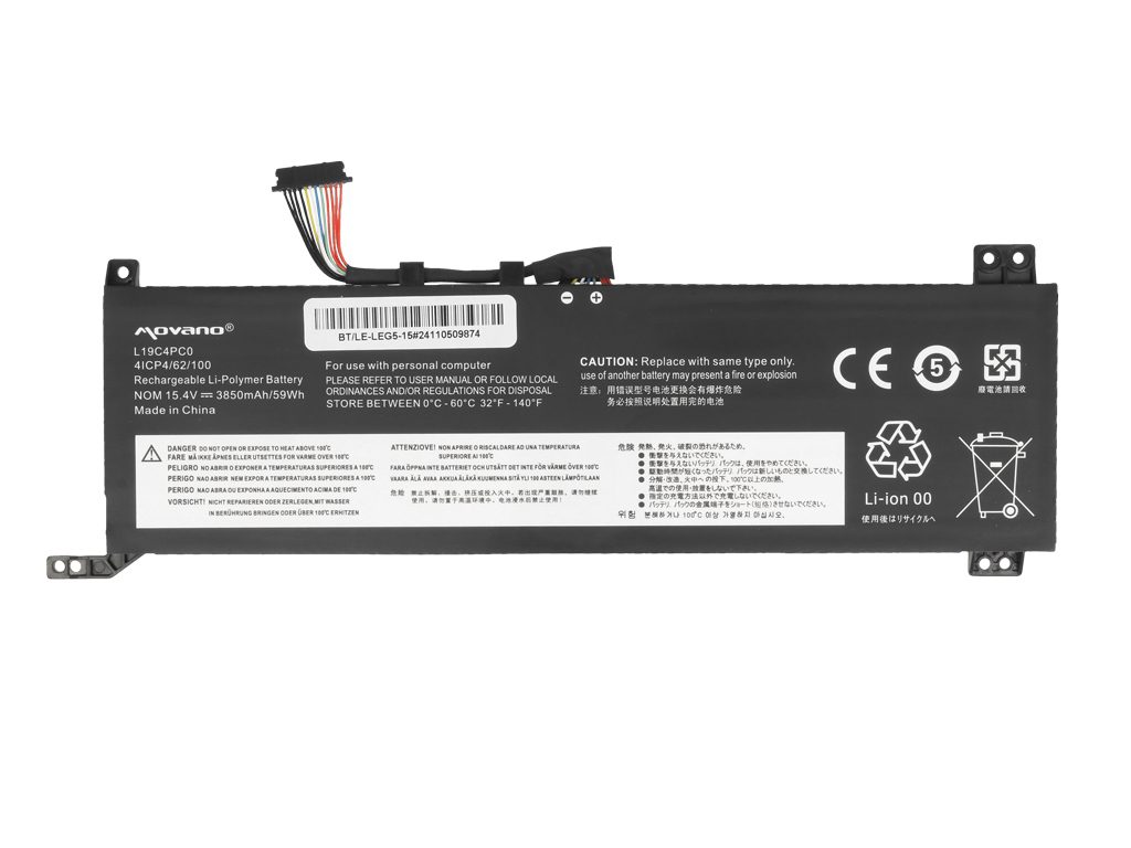 Bateria Movano 15.4V 59Wh para Portátil Lenovo Legion 5, 5P, 7 Series - Substituição L19C4PC0 - Image 3