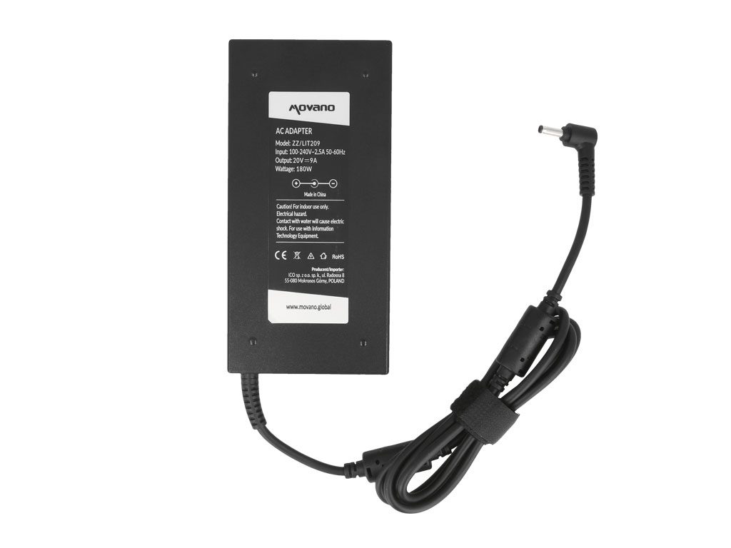 Carregador Movano 20V 9A (4.5x3.0 mm) 180W para MSI - Image 3