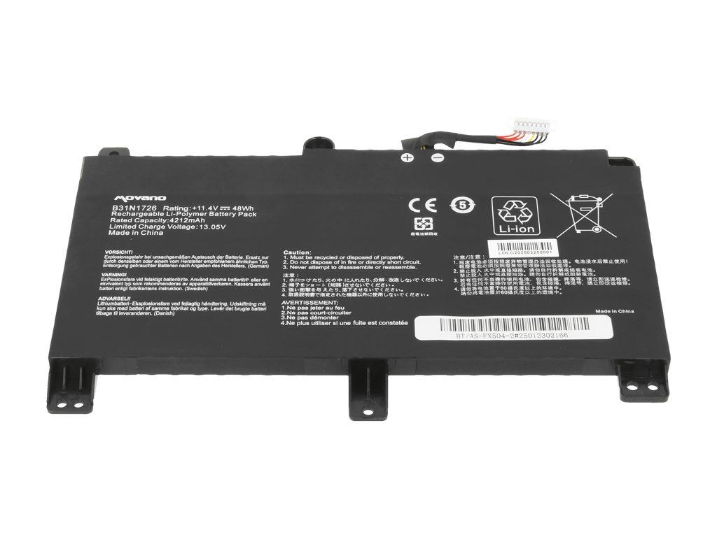 Bateria Movano para Portátil Asus TUF Gaming FX504, FX505, ROG Strix G531G - 11.4V 48Wh - Image 4