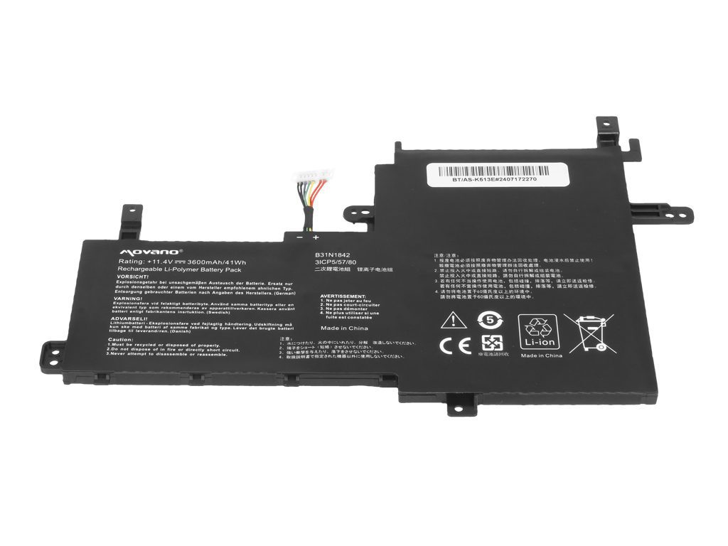 Bateria Movano 11.4V 3600mAh para Portátil Asus Vivobook K513E, M513I, S513E, S531FA Series e Outros Modelos Compatíveis - Image 2