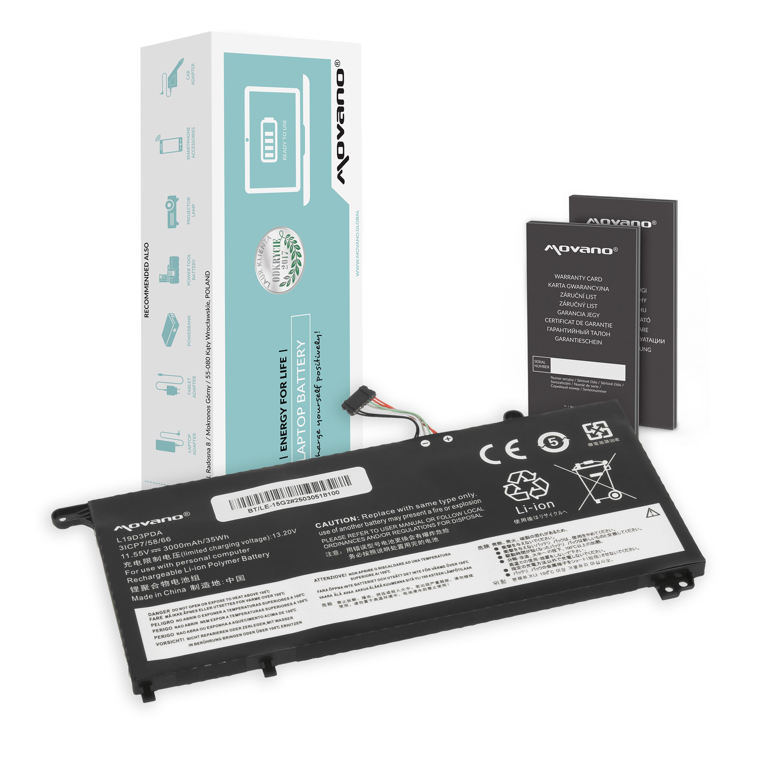Bateria Movano para Lenovo ThinkBook 14 G2 G3 G4, 15 G2 G3 G4