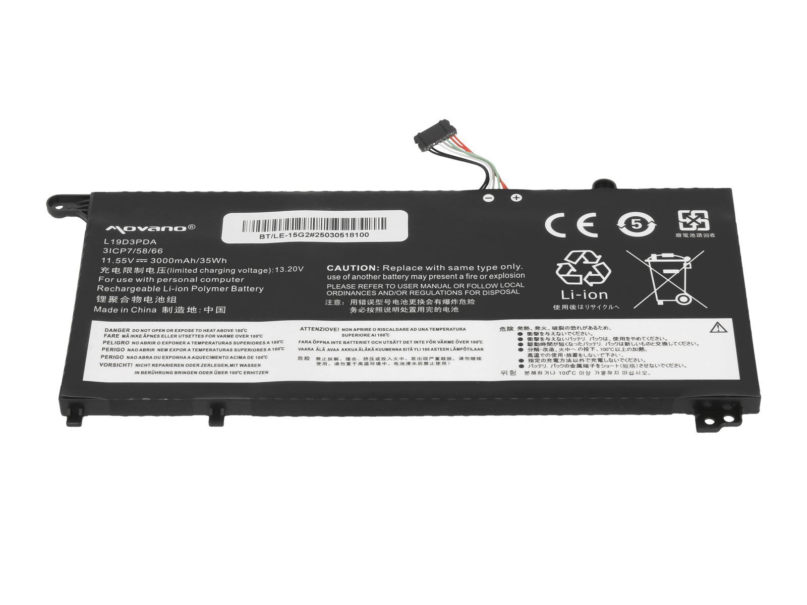 Bateria Movano para Lenovo ThinkBook 14 G2 G3 G4, 15 G2 G3 G4 - Image 4