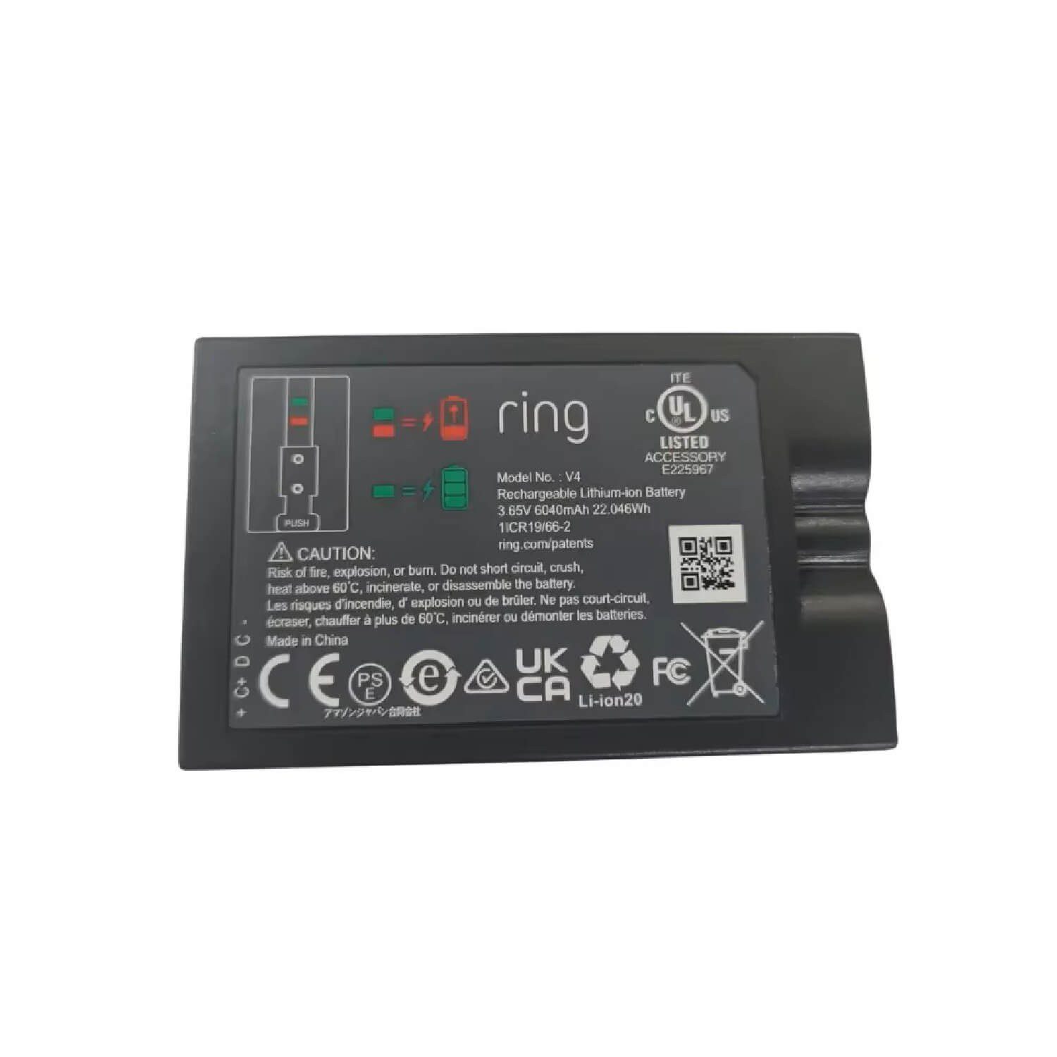 Batería para Ring Video Doorbell 3 6040mAh 3.65V 5AT3S3