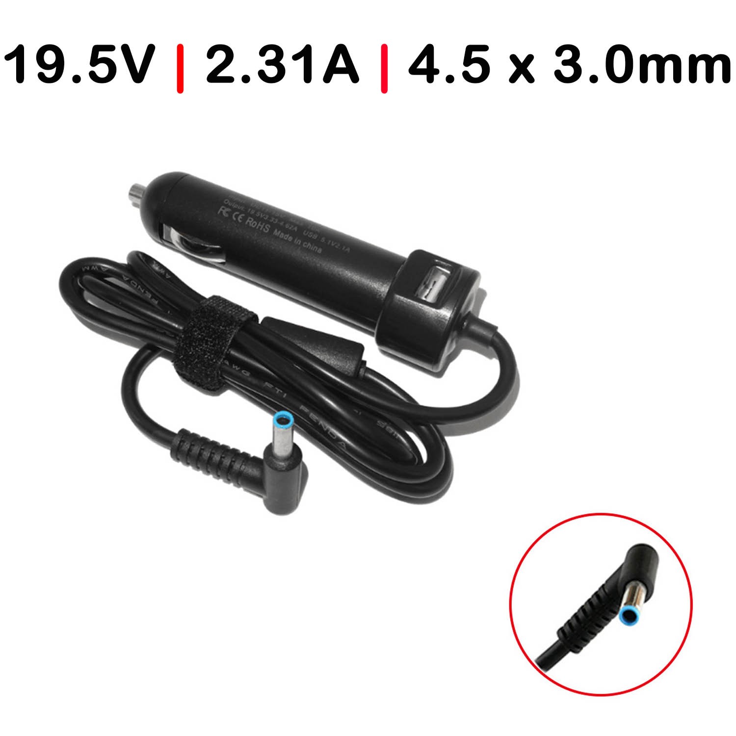 Carregador de Carro para Portátil HP ProBook 430 G5 430 G3 430 G4 450 G5