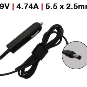 Carregador de Carro para Portátil Toshiba Satellite M60 M65 Series 19V 4.74A 5.5X2.5 90W