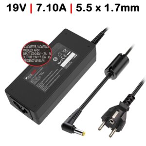 Carregador para Portátil Acer Aspire 1360 1510 1520 19V 7.10A 135W 5.5X1.7MM