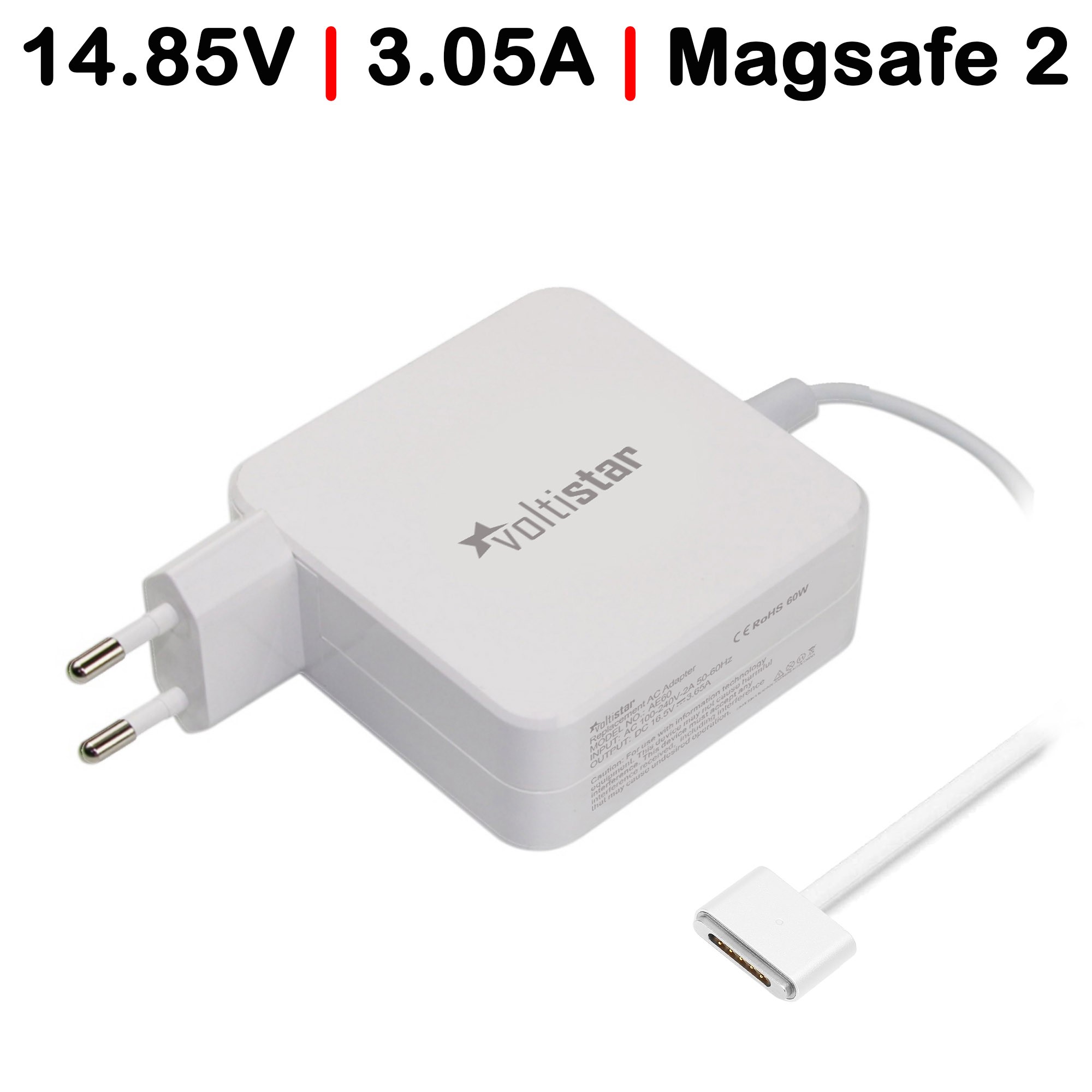 Carregador para Portátil Apple MacBook Air A1436 A1465 A1466 45W Magsafe 2