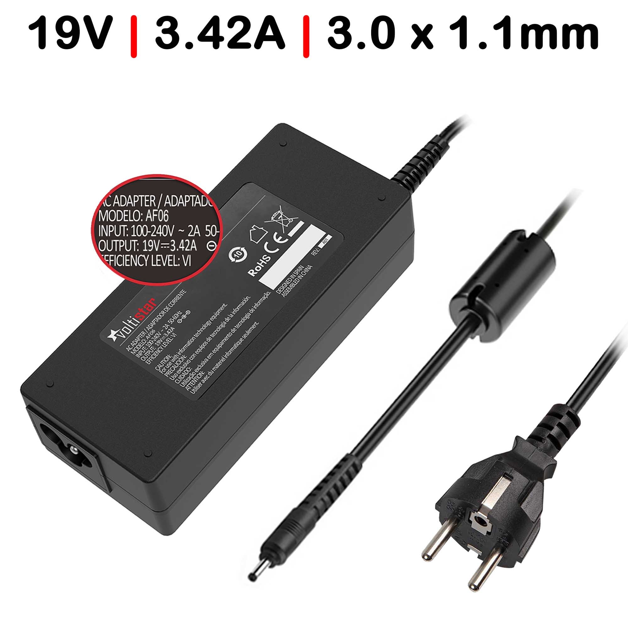 Carregador para Portátil Acer TravelMate Spin B118 19V 3.42A