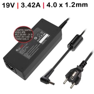 Carregador para Portátil Asus X553MA 19V 3.42A 65W 4.0*1.2MM