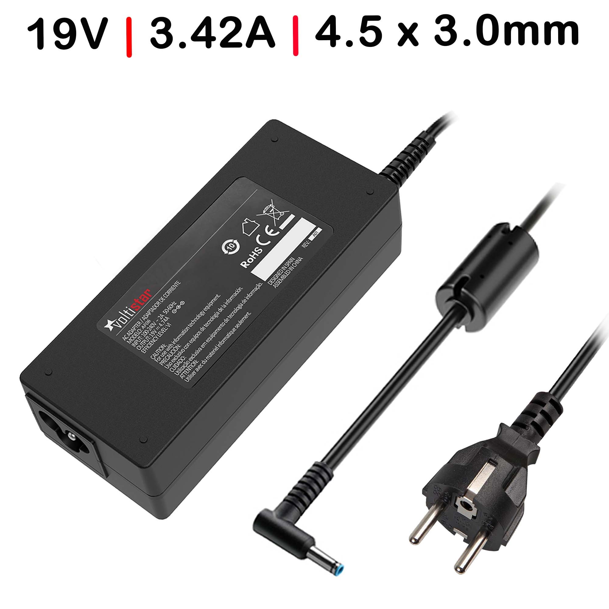 Carregador para Portátil Asus Asuspro Essential PU301 PU401 PU450 PU451 PU500 PU550 PU551 65W 3.42A 4.5X3.0