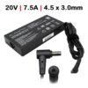 CARREGADOR DE PORTÁTIL ASUS ZENBOOK PRO 15 UX580GD 150W 20V 7,5A 4.5x3.0MM
