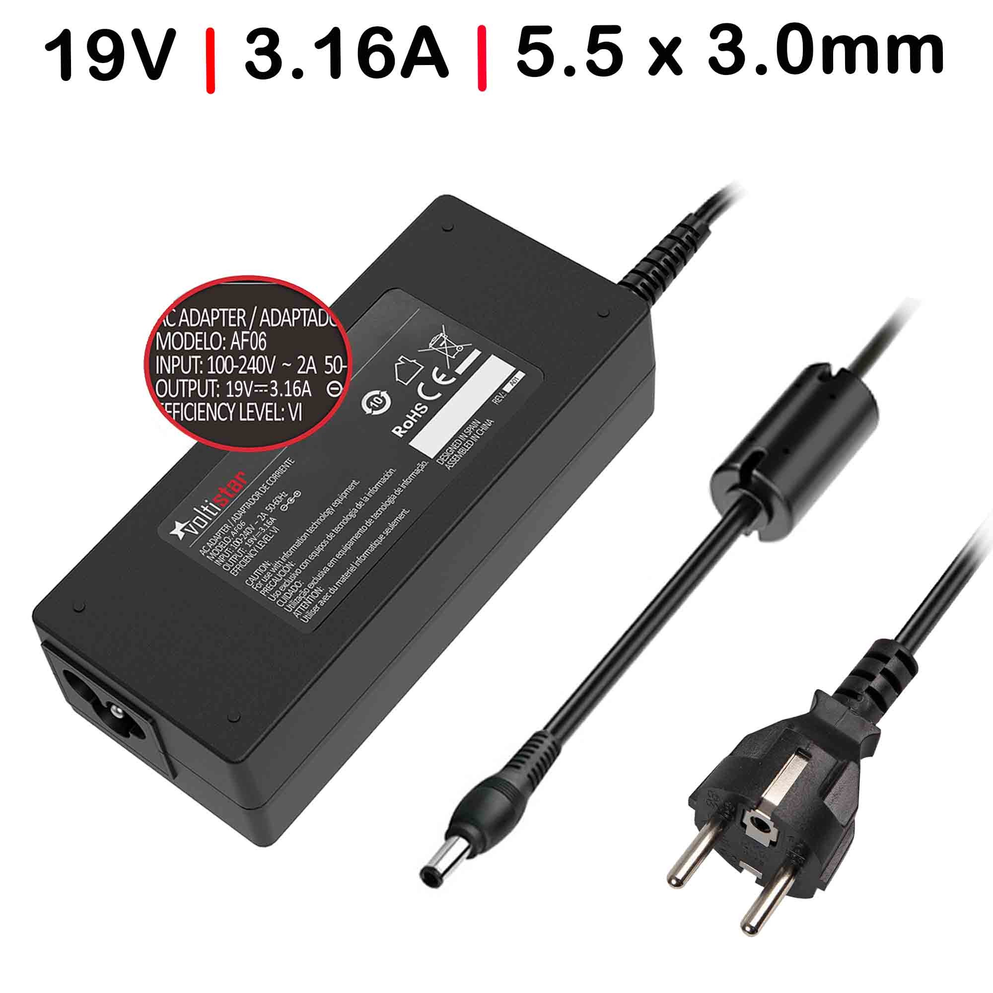Carregador para Portátil Samsung 530U 535U 270E4E 270E4V 270E5E 270E5G 270E5R
