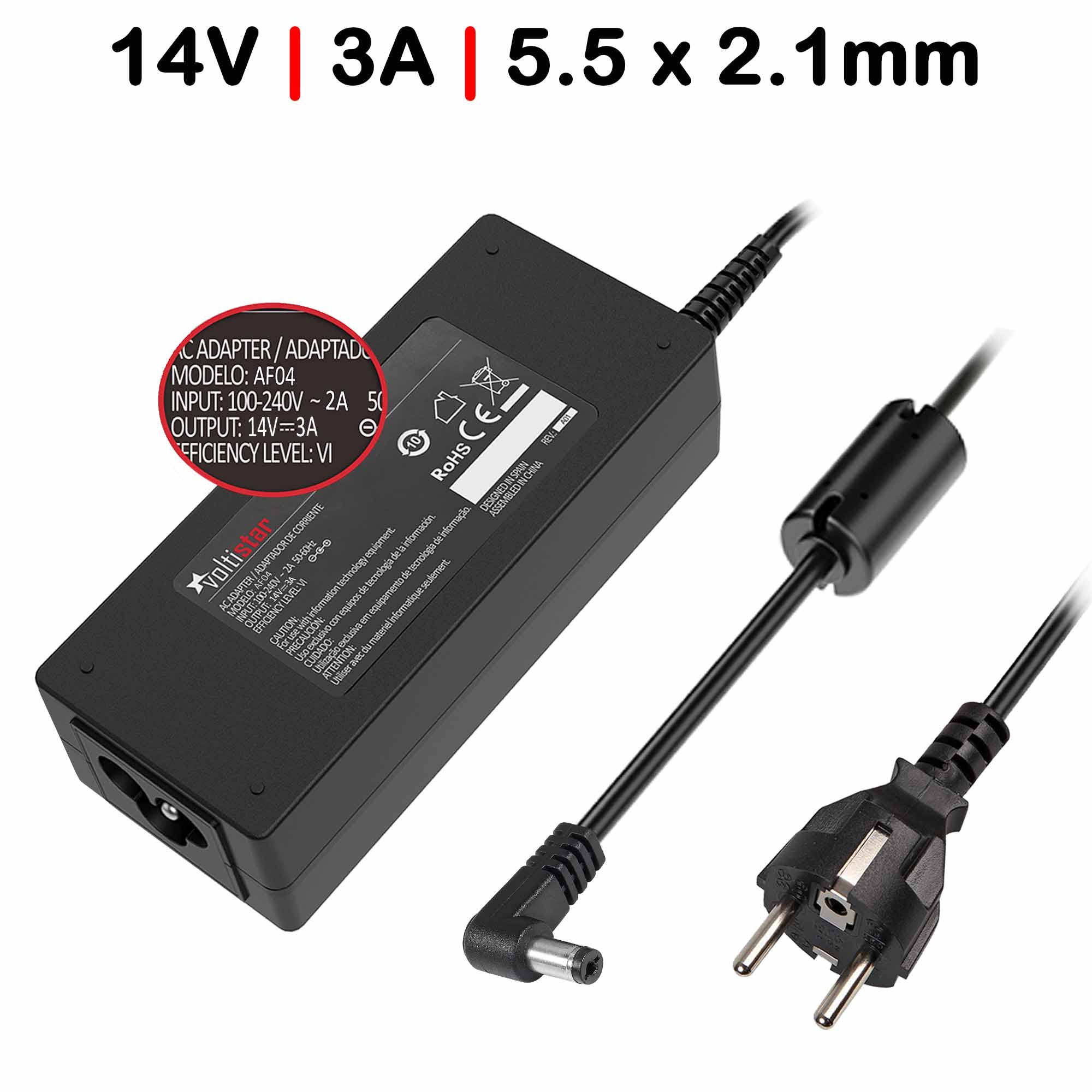 Carregador para Portátil Samsung Syncmaster 150MP 1501MP 14V 3A 42W
