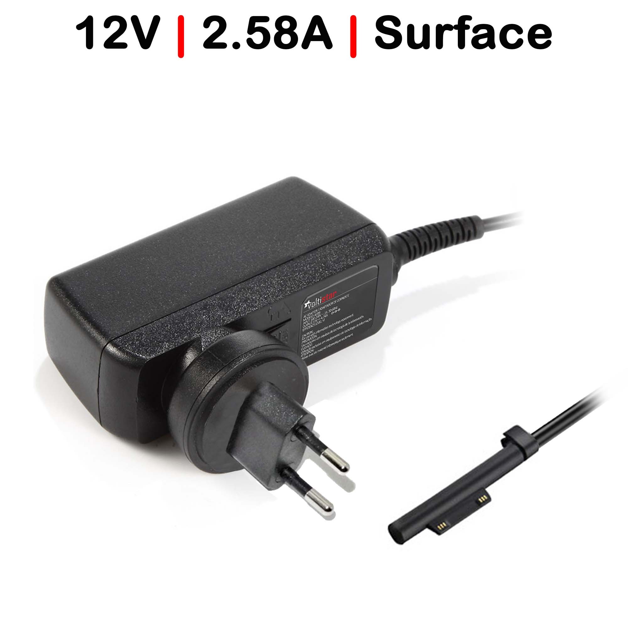 Carregador para Tablet Microsoft Surface 12V 2.58A de Pared