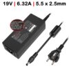 Carregador para Portátil Asus ADP-120RH B PA-1121-28 120W 19V 6.32A 5.5X2.5MM