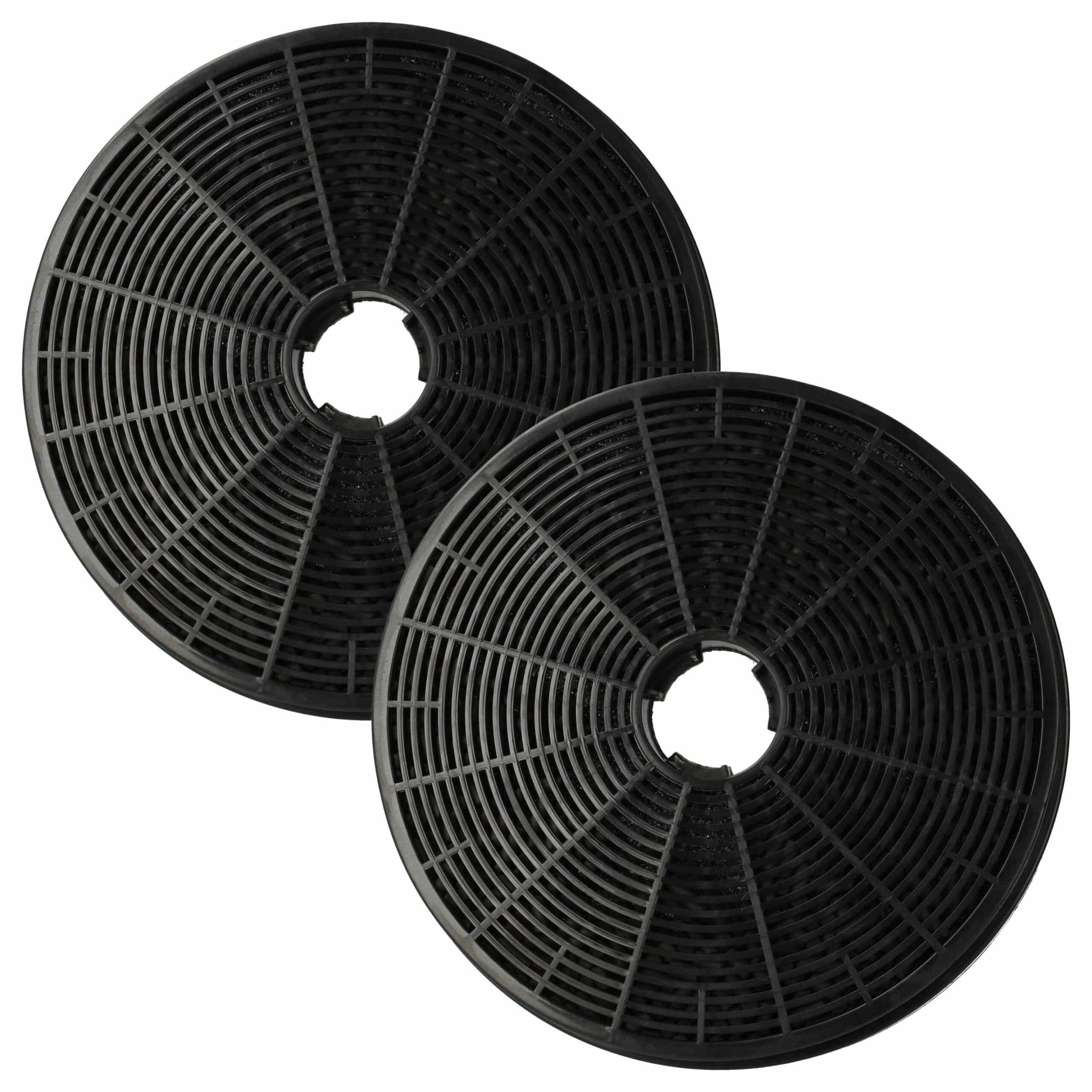 2x Filtro de Carvão Ativado Compatível com Klarstein 10035387 para Coifa - 17.5 cm
