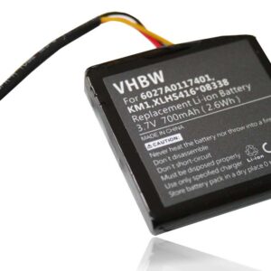 Bateria para GPS TomTom - Substitui XLHS416*08338, KM1, 6027A0117401 - 700mAh, 3.7V