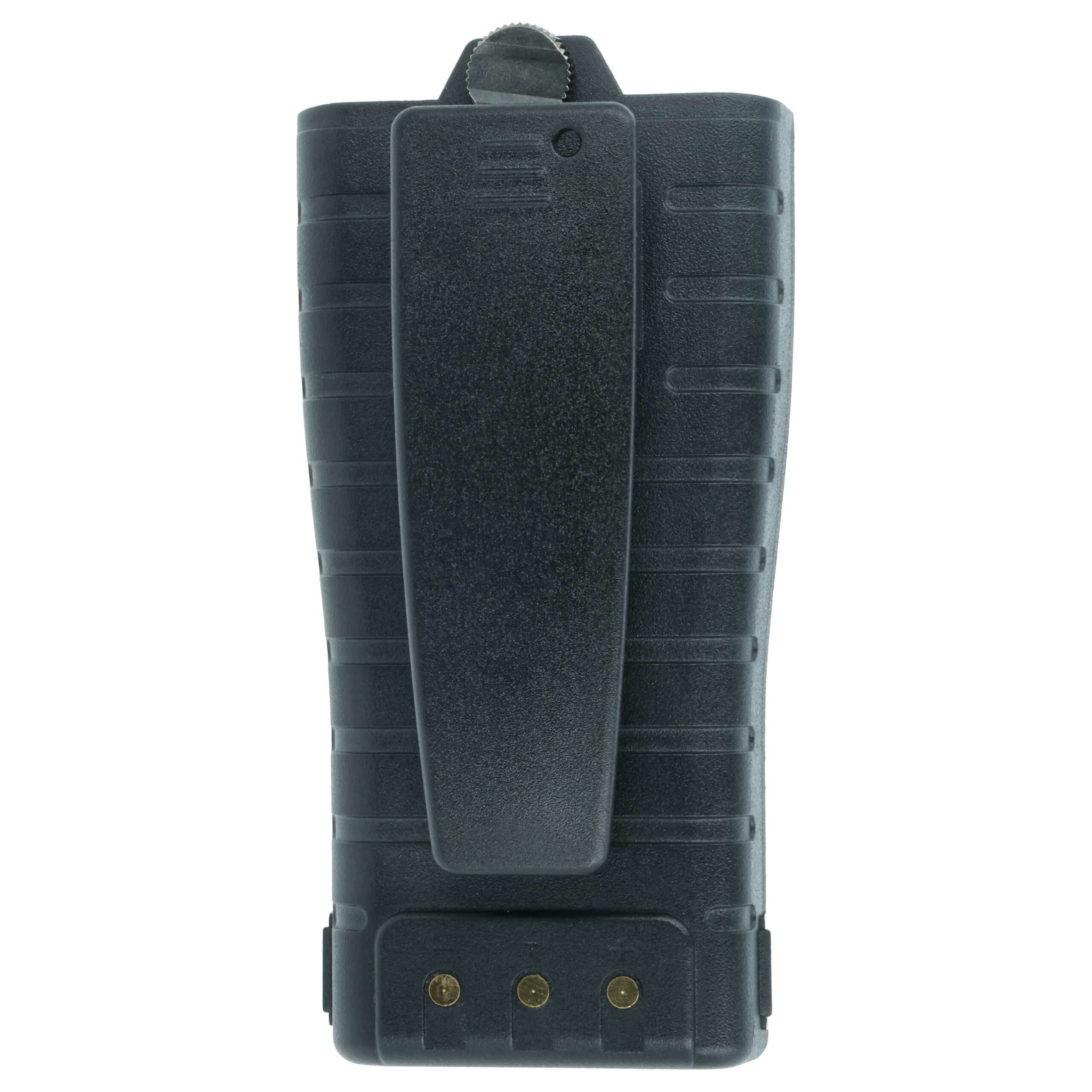 3x Bateria para Rádio Entel CNB750E - 2000 mAh 7.6 V Li-Ion + Clip de Cintura vhbw - Image 4