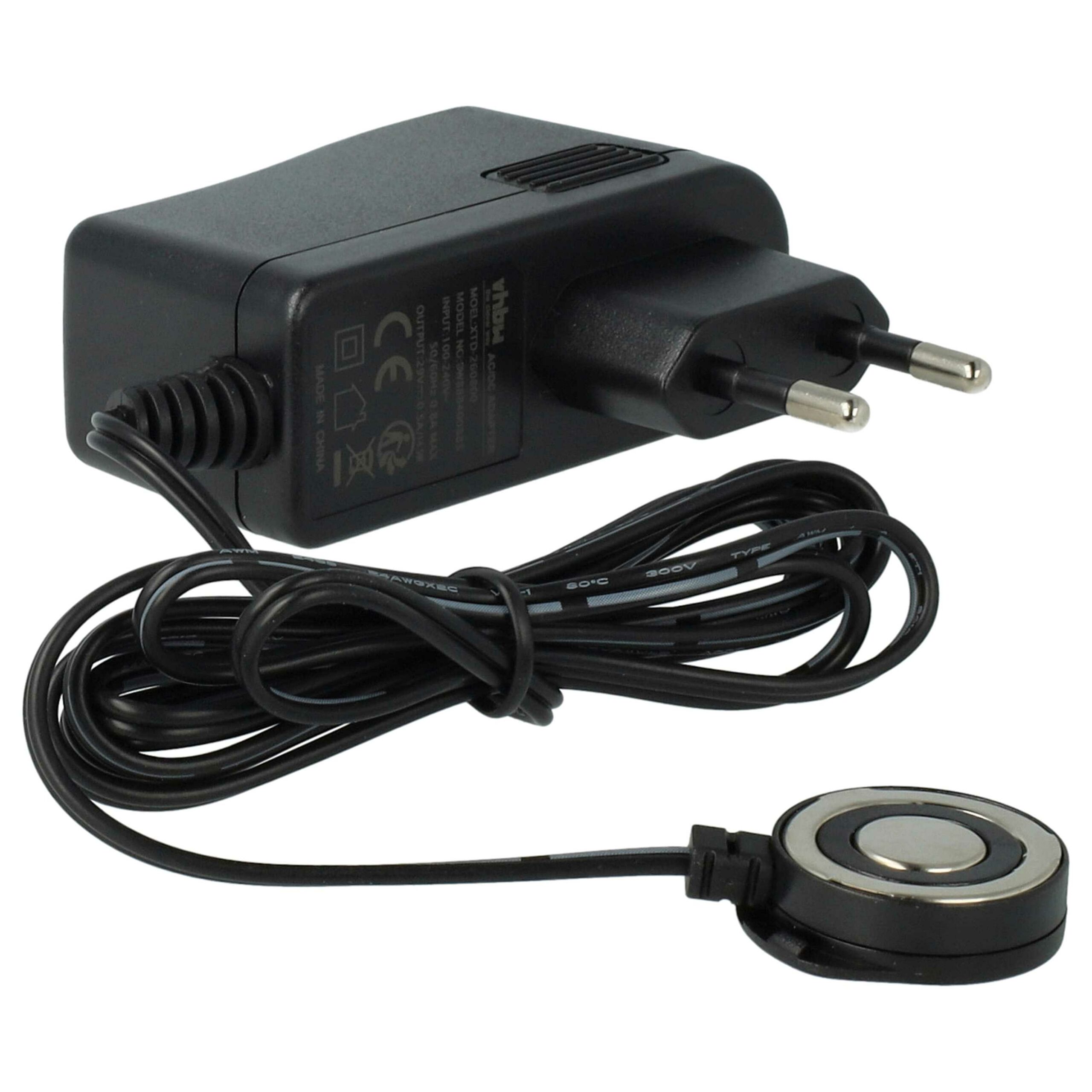 Carregador compatível vhbw para Philips ZD12D290050EU - Aspirador sem fios