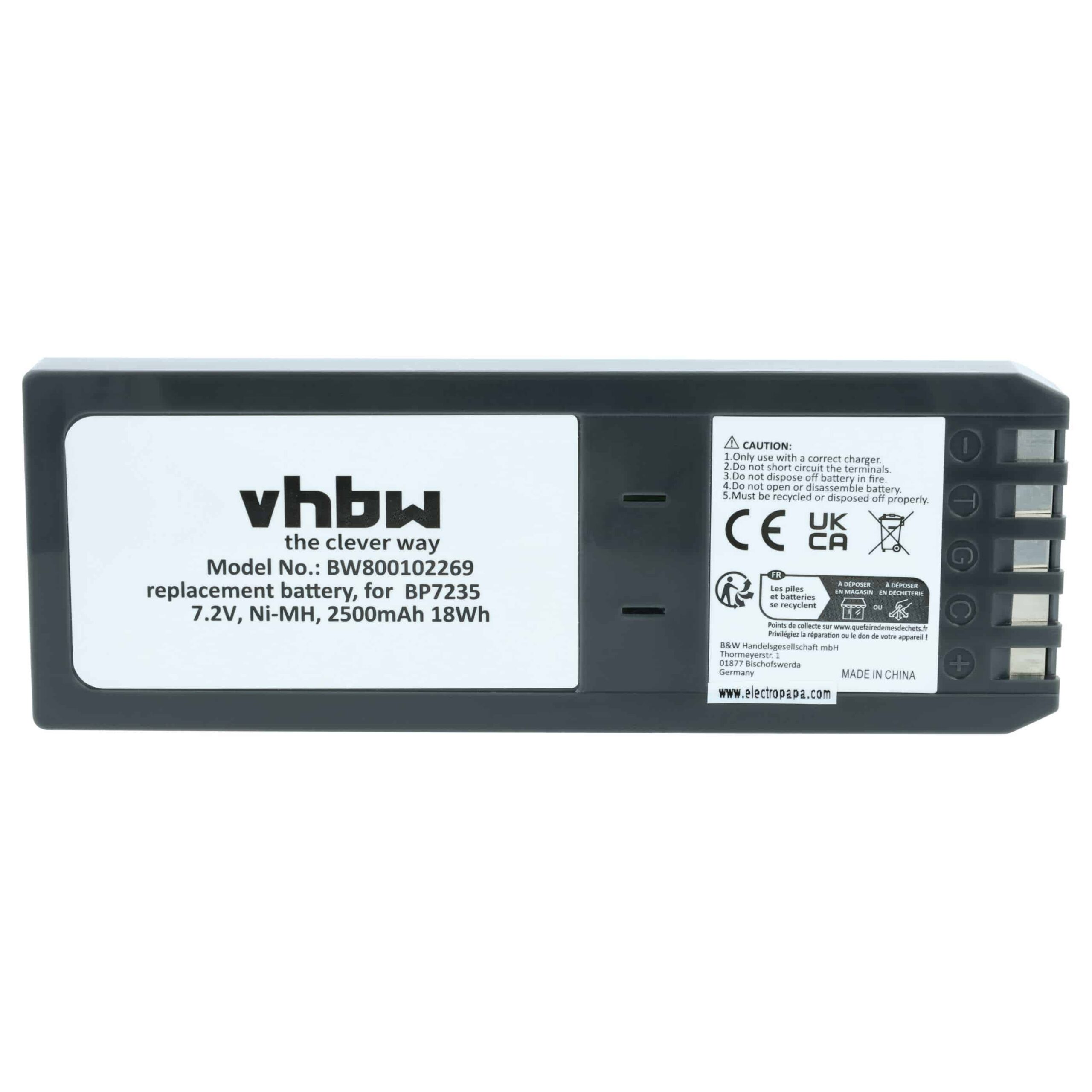Bateria Laser compatível Fluke BP7235, 668225, 116-066 - 2500 mAh 7.2 V NiMH - Image 3