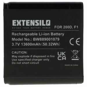 Bateria EXTENSILO para Rádio DAB Pure ChargePAK F1 - 13600 mAh 3.7V Li-Ion
