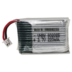 Bateria para Modelos em Escala - 220 mAh 3.7 V Li-polymer, Conector PH 1.25 2P