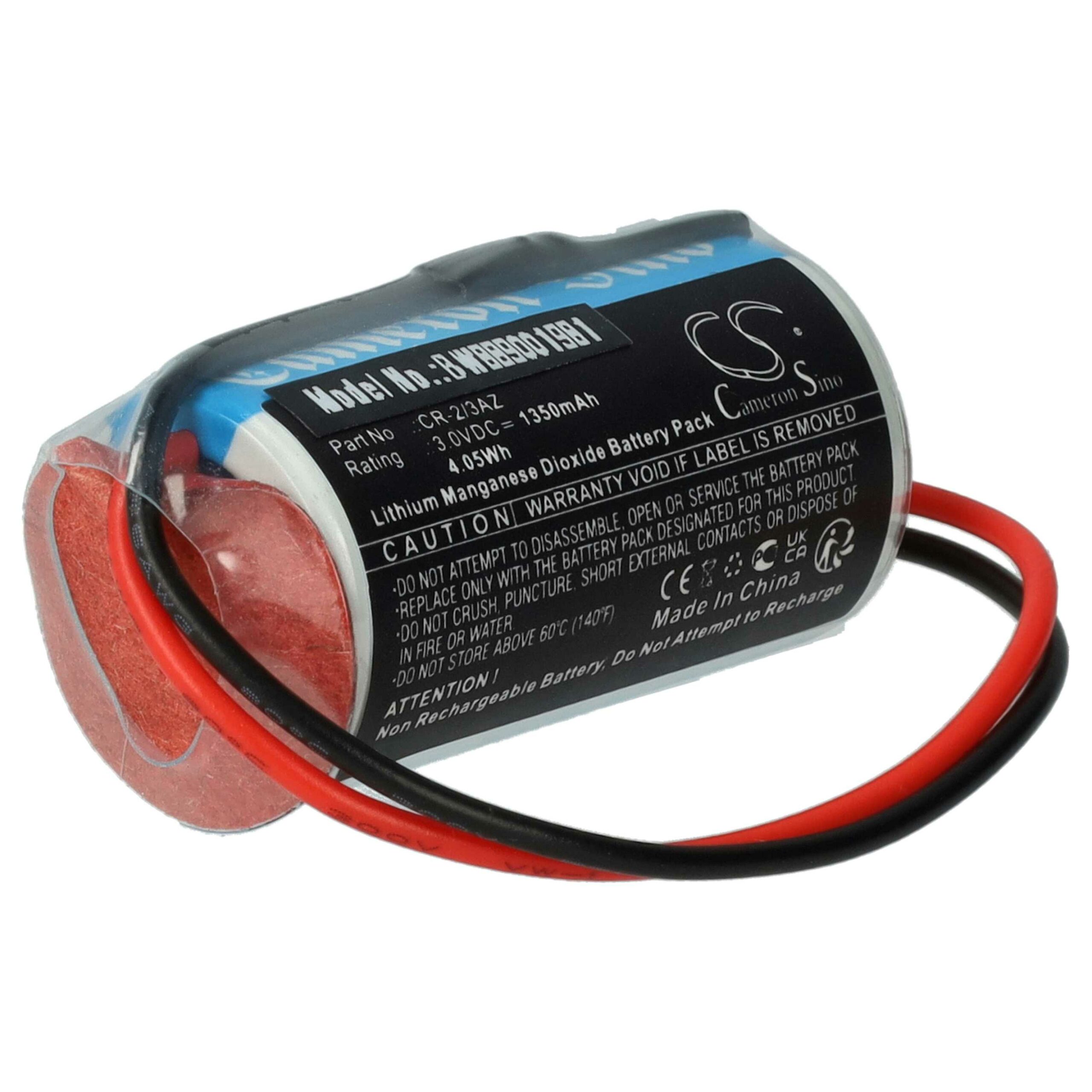 Pack 5x Bateria CR-2/3AZ para Verisure - 1350 mAh 3V vhbw - Image 3