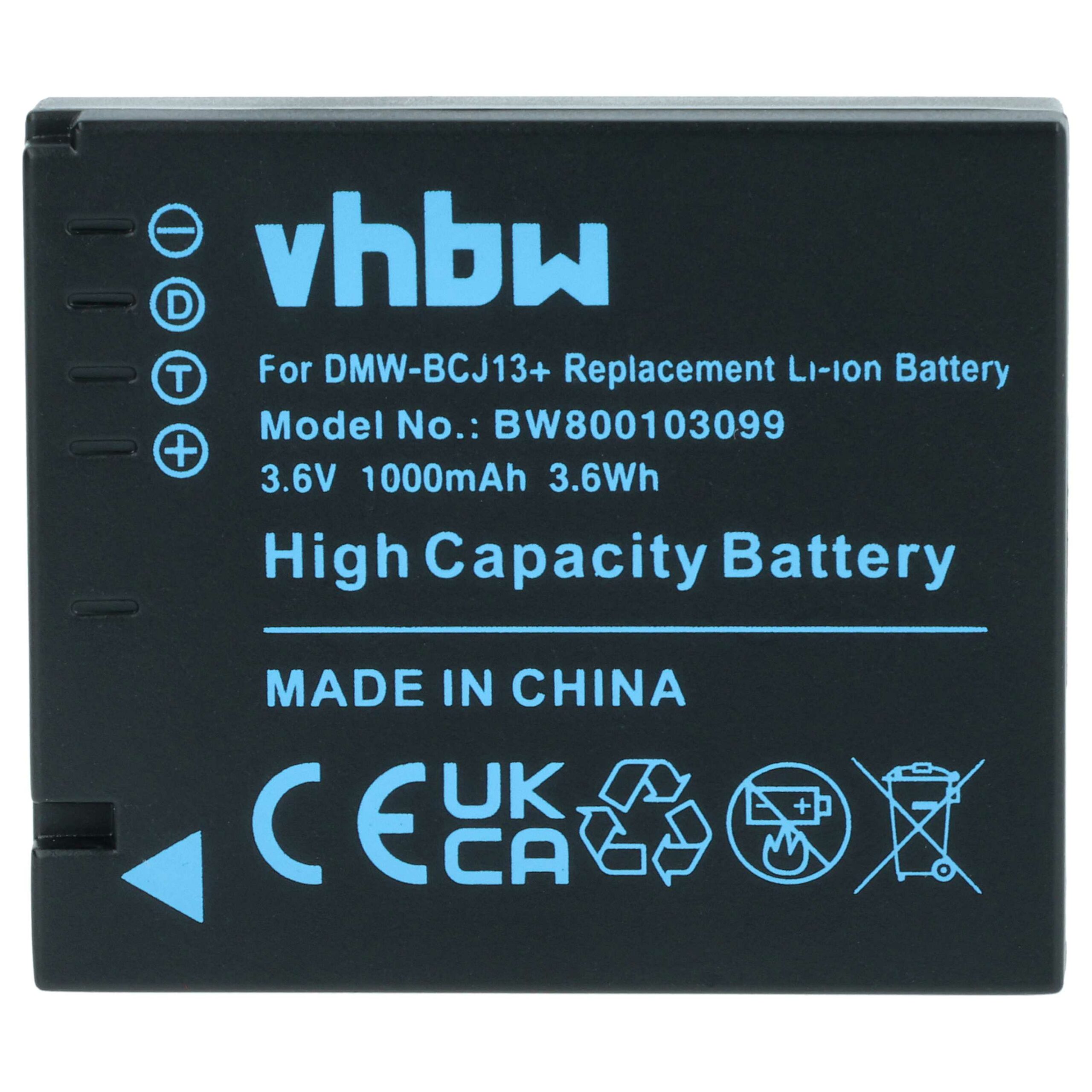 2x Bateria vhbw para Leica BP-DC10E, BP-DC10 - 1000mAh, 3.6V, Li-Ion com Chip de Informação - Image 3