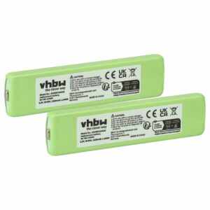 Bateria vhbw 2x para MP3-Player Aiwa MHB-901 - 1200 mAh 1.2V NiMH